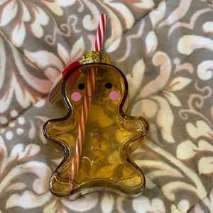 Viral Gingerbread Man Shaped Glass Cup with Straw. ♥️♥️